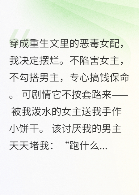 男主非要我当他的白月光最新章节